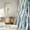 thumbnail image 6 of DriftAway Floral Sheer Curtains for Living Room Spring Printed Light Filtering Curtain Drapes for Bedroom 84 Inches Long 2 Panels Set Window Treatments Modern Elegant Curtain Linen Navy, 6 of 8