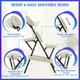 thumbnail image 6 of XgoodX Portable Massage Chair,Foam Therapy Chair Height Adjustable Tattoo Chair,Folding Travel Spa Chairs Face Cradle Salon Massage Chair with Carrying Bag-Cream, 6 of 9