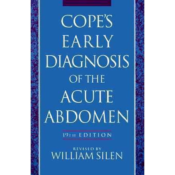 Pre-Owned Cope's Early Diagnosis of the Acute Abdomen (Paperback) 0195097599 9780195097597