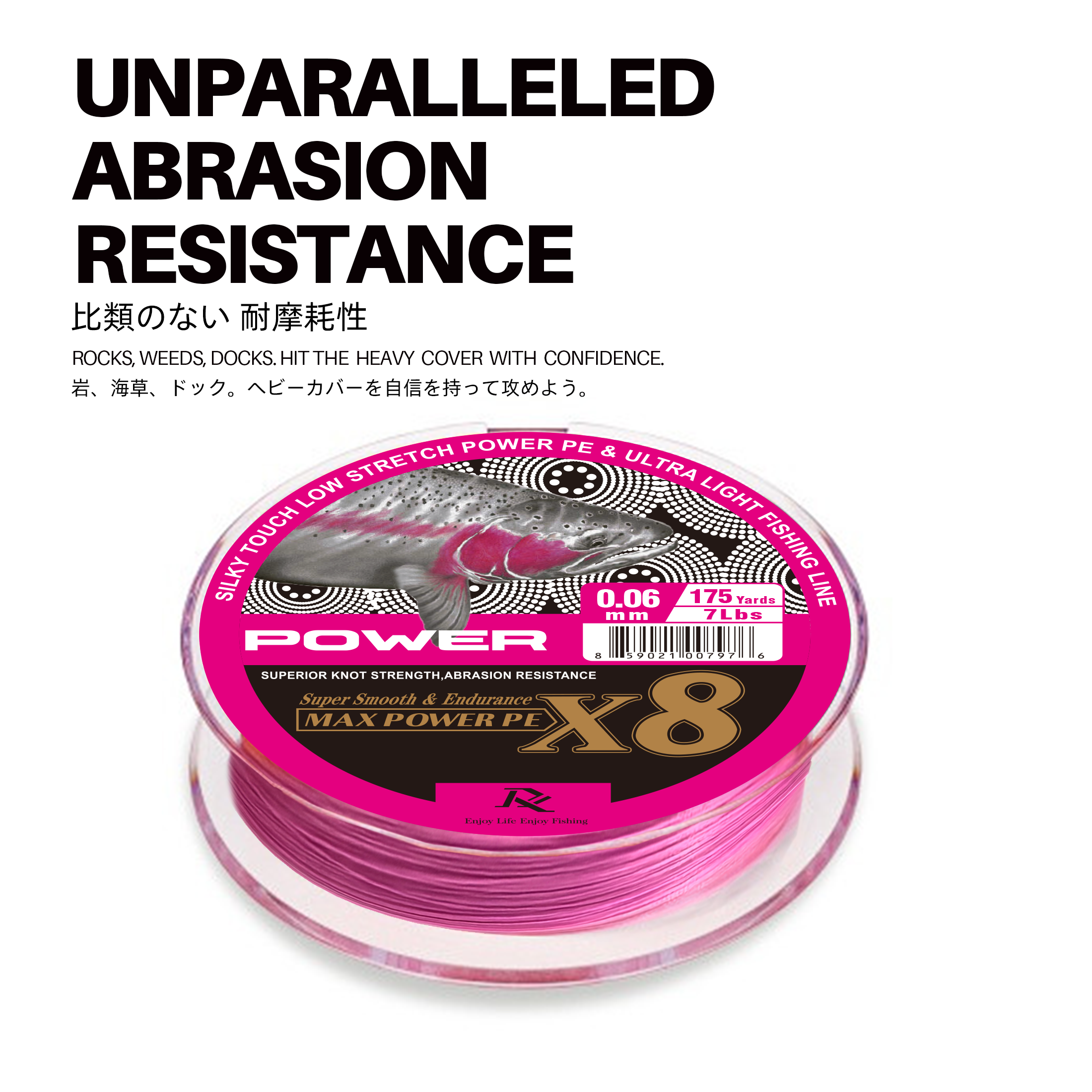 Ray Fishing Silk X8 Braided Fishing LINE - Power Series - Exceptional Power Smoothness Deign for Ultra Light Freshwater Fishing, 175Yds Each Spool