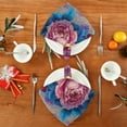 thumbnail image 4 of Cloth Napkins Set of4 100% Satin Peachskin Velvet 20x20inx4 Napkins Cloth napkins are washable Soft and Absorbent Digital Art Roses, 4 of 8