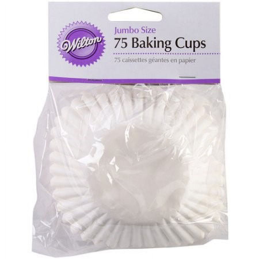 Wilton Jumbo White Baking Cups, 75