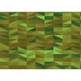 thumbnail image 1 of Ahgly Company Indoor Rectangle Patterned Antique Bronze Green Area Rugs, 2' x 3', 1 of 6