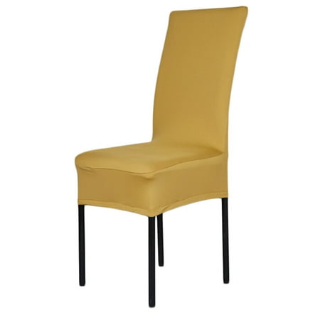 Universal Stretch Dining Room Chair Slipcovers Removable Universal Stretch Dining Room Chair Slipcovers Removable Seat Covers Wedding Party 1 Gold