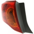 thumbnail image 4 of For Toyota Corolla 2009 2010 Tail Light Driver Side | Outer | CAPA Certified | Amber & Red Lens | With Bulbs | Replacement For TO2800175, TO2800175C | 8156002460, 4 of 5