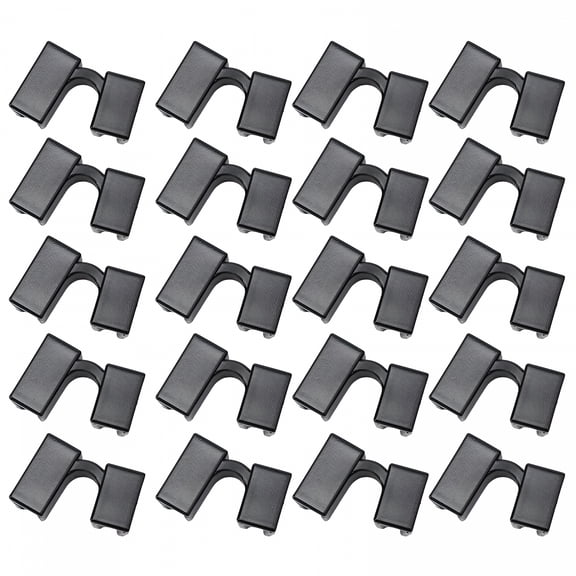 ACDANC 20 Pairs Reusable Chopstick Helpers Practice Chinese Chop Stick Training Chopsticks for Many Age, Kids, Adult, Beginner, Trainers Or Learner (Black)