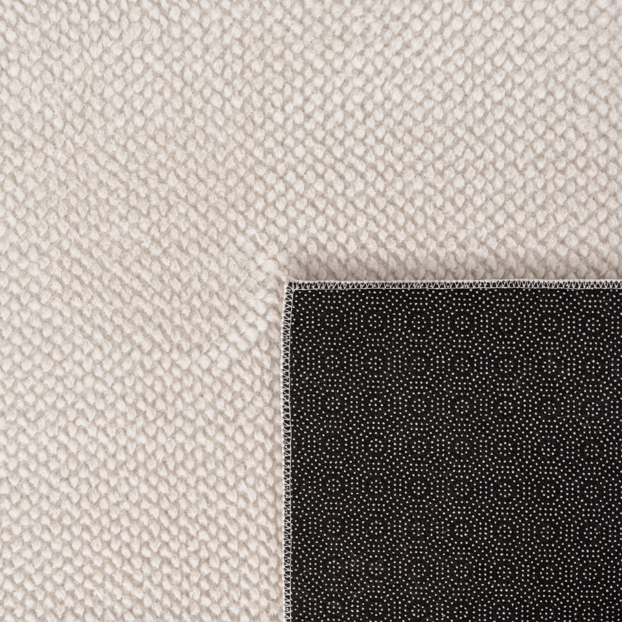 Paco Home Textured Area Rug Soft & Washable in Cream - 2'8" x 4'11" (3'x5')