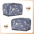 thumbnail image 3 of Daiia Watercolor Flowers Butterfly Pattern 2 slice Toaster Cover, Toaster Appliance Dust-proof Cover For Kitchen Small Appliance Dust Cover and Fingerprint Protection, 3 of 7