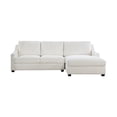 thumbnail image 4 of Lexicon Zayden 2-Piece Plywood and Fabric Sectional with Right Chaise in Ivory, 4 of 8