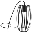 thumbnail image 1 of Jaula Lampara de Iluminación de en Comedor de Hierro, Hierro Forjado de ,Geométrica,Negro Cilindro BLESIY Araña geométrica de hierro, 1 of 8