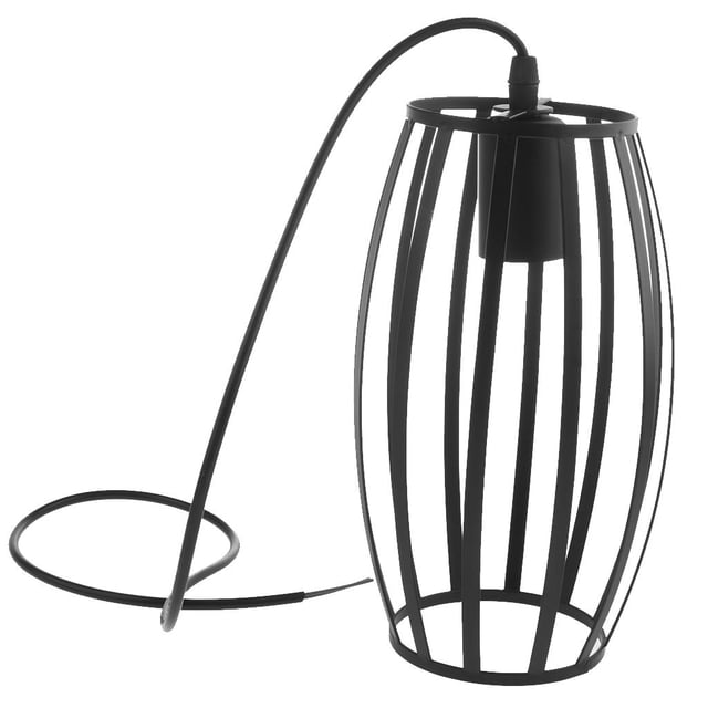 Jaula Lampara de Iluminación de en Comedor de Hierro, Hierro Forjado de ,Geométrica,Negro Cilindro BLESIY Araña geométrica de hierro