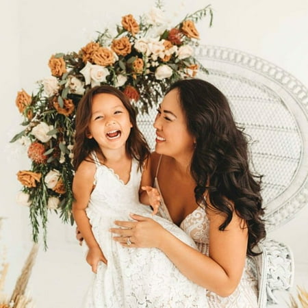 

White Flower Girl Lace Dress White Ivory Girl Lace Dress White Lace Girls Dress Communion Dress Bow Sash Children Summer Wedding Dress 2T 24M