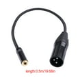 thumbnail image 2 of Dual Shielded Audio Cable Wear-resistant Plug Adapter Video Camera Switch Home Supplies for Smartphone Microphone Music Player 0.5m, 2 of 7