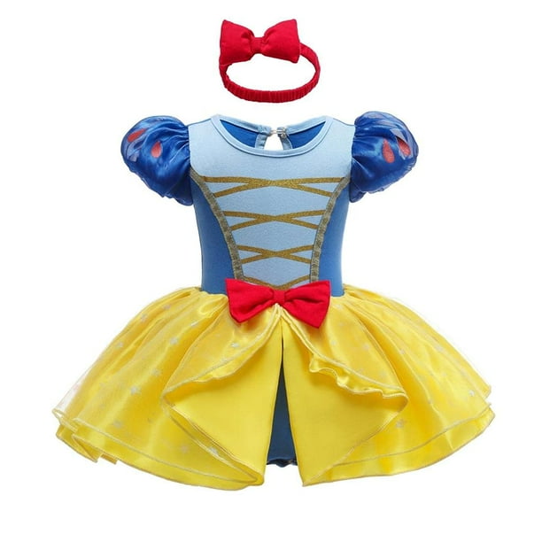 Disfraz de princesa con forma de margarita para niña de 18 a 24 m, color amarillo