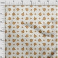 thumbnail image 3 of oneOone Velvet Orange Fabric Floral Craft Projects Decor Fabric Printed By The Yard 58 Inch Wide, 3 of 4