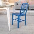 thumbnail image 2 of Bowery Hill Chaise de Salle à Manger en Métal pour Intérieur-Extérieur, Bleu, 2 of 7