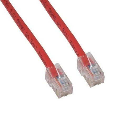 Sanoxy SNX-CBLR-C5102-7014 14 ft. Cat5e 350 MHz UTP Assembled Ethernet Network Patch Cable, Red