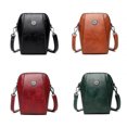 thumbnail image 4 of Uinagy Women's Soft Leather Crossbody Mini Vertical Mobile Phone Bag, 4 of 4