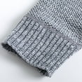 thumbnail image 4 of Jinda Men's Long Sleeve Cardigan Sweater Hooded Cardigan Sweater Warm Zip Up Full Zip Winter Cozy Fall Fitted Cardigan Grey Medium, 4 of 4