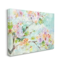 Stupell Industries Soft Spring Floral Branch Pastel Pink Flowers Design by Third and Wall, 36" x 48"
