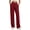 Burgundy, variant on Womens Wide Leg Pants with Pockets High Waisted Casual Lounge Pants Work Office Pants