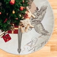 thumbnail image 5 of FMSHPON Paris Tower Xmas Christmas Tree Skirt Stand Mat for Holiday Party Decoration Indoor Outdoor 36 inches, 5 of 6