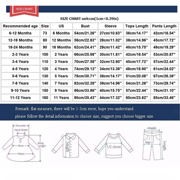 GPAECEAD Kids Toddler Boys Girls Long Sleeve Crewneck Top Sets Thin Printing Leisure Wear Home Service Clothes Set Blue
