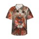 thumbnail image 1 of Fotbe Adorable Kitten In Kimono Camisa Hawaiana para Hombre Unisex – Camisa Casual de Verano con Botones de Manga Corta de Algodón y Lino,Large, 1 of 7