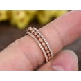 thumbnail image 3 of 1.50 Carat 3 wedding Ring set Wedding Band Stackable Ring set Solid 10k Rose Gold, 3 of 9