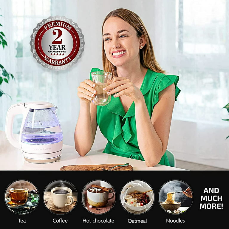 Ovente Electric Glass Hot Water Kettle the Solution • Price »