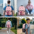 thumbnail image 2 of Jeiento 4 Piece 17 Inch Kids Backpack and Lunch Box Set, Cute Highland Cow School Backpack Set with Adjustable Padded Straps for Elementary Girls School Travel, 2 of 7