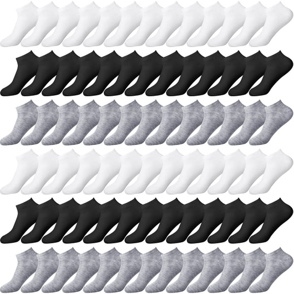 Calcetines JagelY de algodón unisex, 100 pares, para mujer y hombre