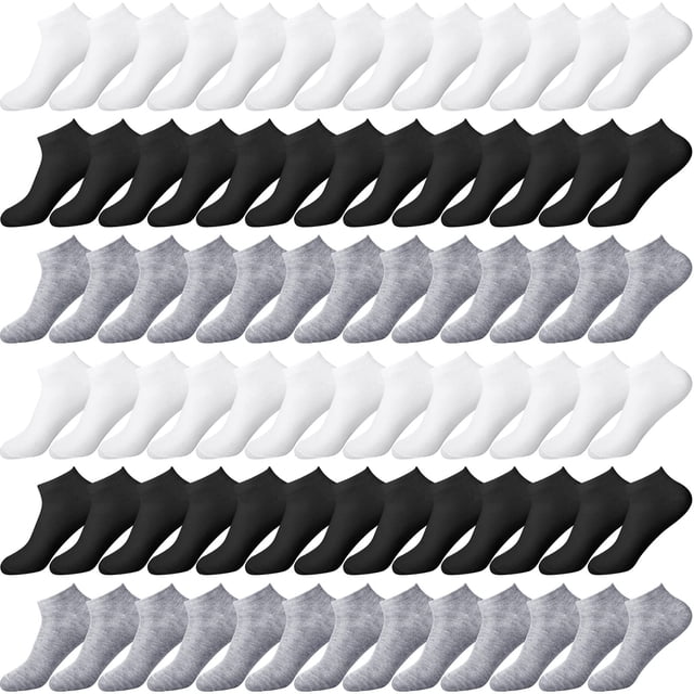 Calcetines JagelY de algodón unisex, 100 pares, para mujer y hombre