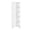 White + Freestanding + MDF + Engineered Wood, variant on Space Saving Corner Linen Cabinet with Five External Shelves, Single Door, Four Interior Shelves - White Particle Board Freestanding Bathroom Storage for Small Spaces