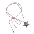 thumbnail image 4 of Fashionable Star Charm Necklace Featuring Adjustable Nylon Strap and Alloy Accent Jewelry Accessory for Daily Use, 4 of 9