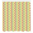 thumbnail image 2 of Ambesonne Colorful Shower Curtain, Apples and Leaves Summer, 69"Wx70"L, Mustard Dark Pink and Green, 2 of 4