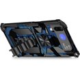 thumbnail image 4 of Camouflage Magnetic Kickstand Case for Samsung Galaxy Z Flip 4, Military Grade Heavy Duty Shockproof Protection Army Camo Phone Cover Case for Samsung Galaxy Z Flip4 MC Light Blue, 4 of 7