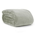 thumbnail image 1 of Jacquard Velvet Touch Blanket, Green 66" x 96", 1 of 5