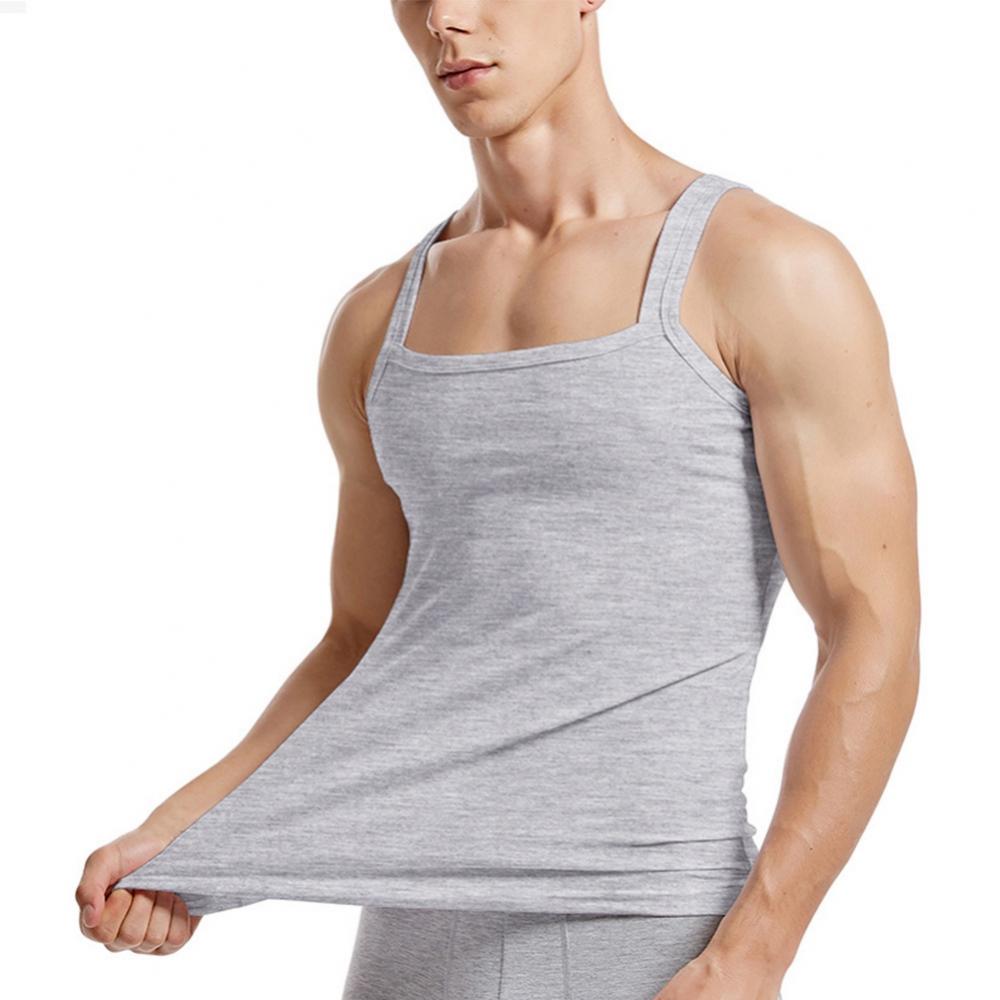Men's Cotton Square Neck Tank Top 