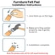 thumbnail image 3 of Uxcell 0.94" Dia Cabeza de Muebles Protectores de Patas Clavo Nylon Blanco 100pcs, 3 of 7