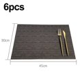 thumbnail image 2 of Rectangle Placemats For Kitchen Table And Dining Room,heat-resistant And Surface Washable Placemat, 2 of 4