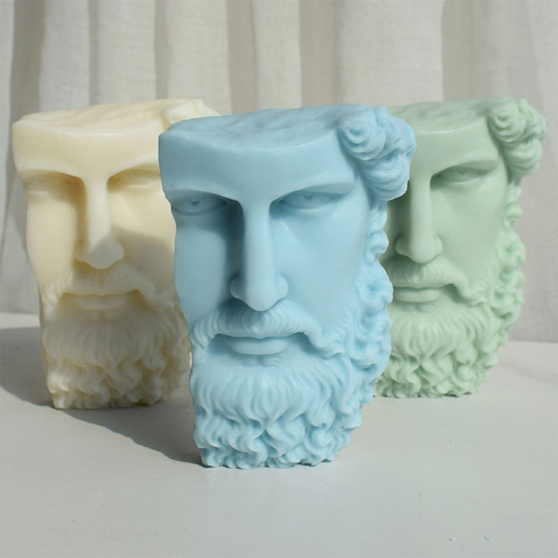 Zecic Statue Candle Mold, DIY Resin Casting Molds for Making Candle Soap Plaster Craft