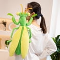 thumbnail image 2 of Mochila de peluche con forma de mantis con dibujos animados de 45 cm para niños, 2 of 2
