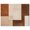 Gallery Wrapped, variant on Cream and Brown Panels IV Canvas Modern Boho Abstract by Art Remedy, Gallery Wrapped, 20 x 16