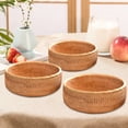 thumbnail image 3 of RKSTN storage basket Rattan Woven Manual Storage Basket Fruit And Vegetable Drainage Household Living Room Kitchen Sum Basket Storage Basket Bread Basket Snacks, 3 of 5