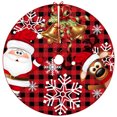 thumbnail image 1 of Faldas de árbol de Navidad de 36 pulgadas con impresión de mantas de alfombrillas de Feliz Navidad (estilo E) Tmvgtek Para estrenar, 1 of 3