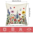 thumbnail image 4 of Floral Flowers Hydrangea Bike Decor Throw Pillow Covers 18x18 Set of 4, Spring Summer Home Sweet Home Bicycle Porch Patio Outdoor Pillowcase Bloom Sofa Cushion Case Home Decor, 4 of 5