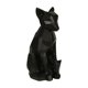 thumbnail image 1 of "Figura de perro con marco de metal facetado de 15 pulgadas, negro" Benzara Inc BM221043, 1 of 2