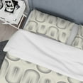 thumbnail image 4 of Designart 'Retro Curved Minimal Geometric Ornament I' Mid-Century Modern Duvet Cover Set, 4 of 4