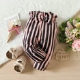 thumbnail image 6 of PatPat Newborn Baby Girls Clothes Long Sleeve Romper Jumpsuit Striped Pants Outfit Set 12-18 Months, 6 of 9